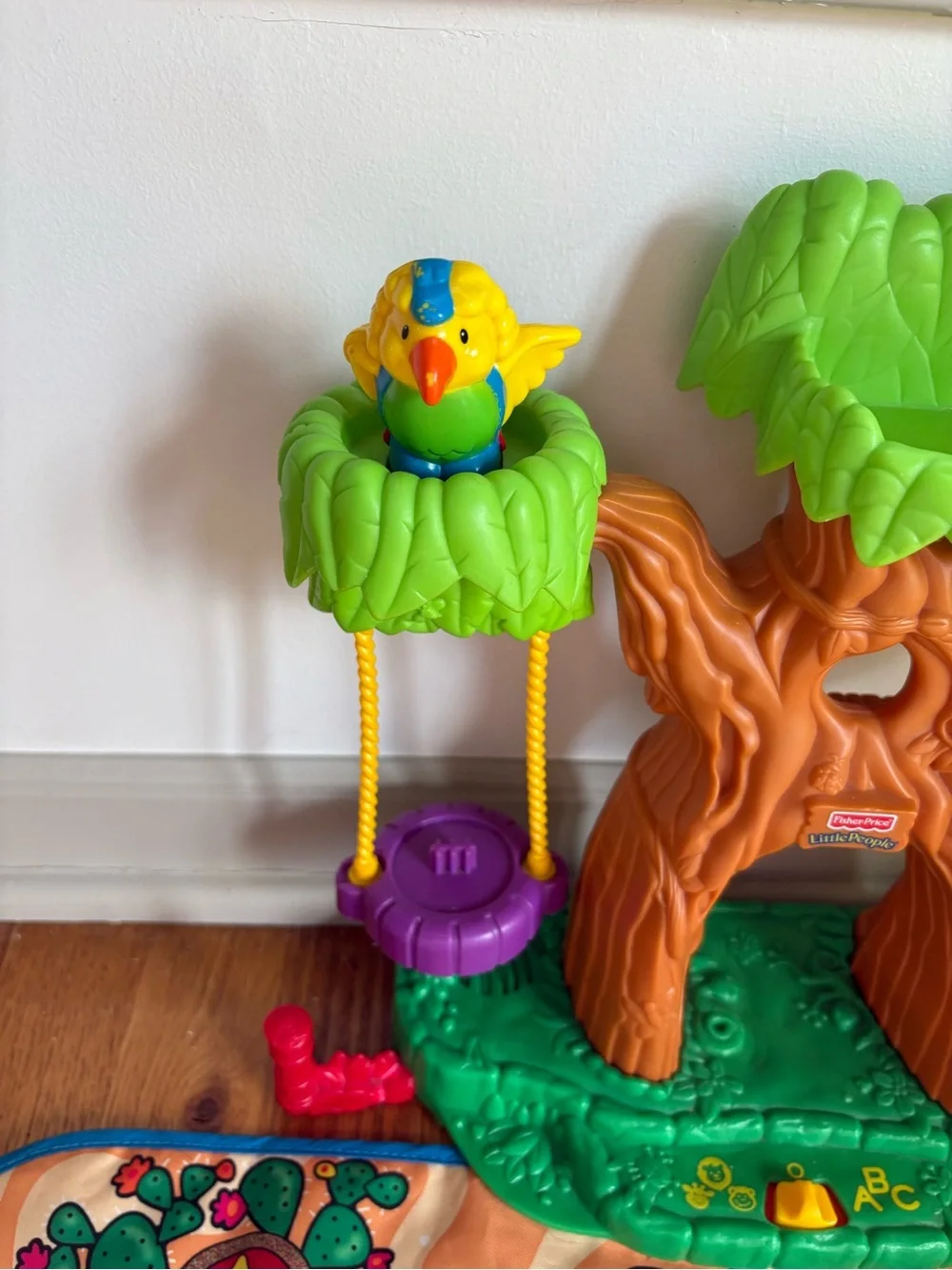 Fisher Price Little People Alphabet Zoo Tree Play Mat Letters Learning/Tested
